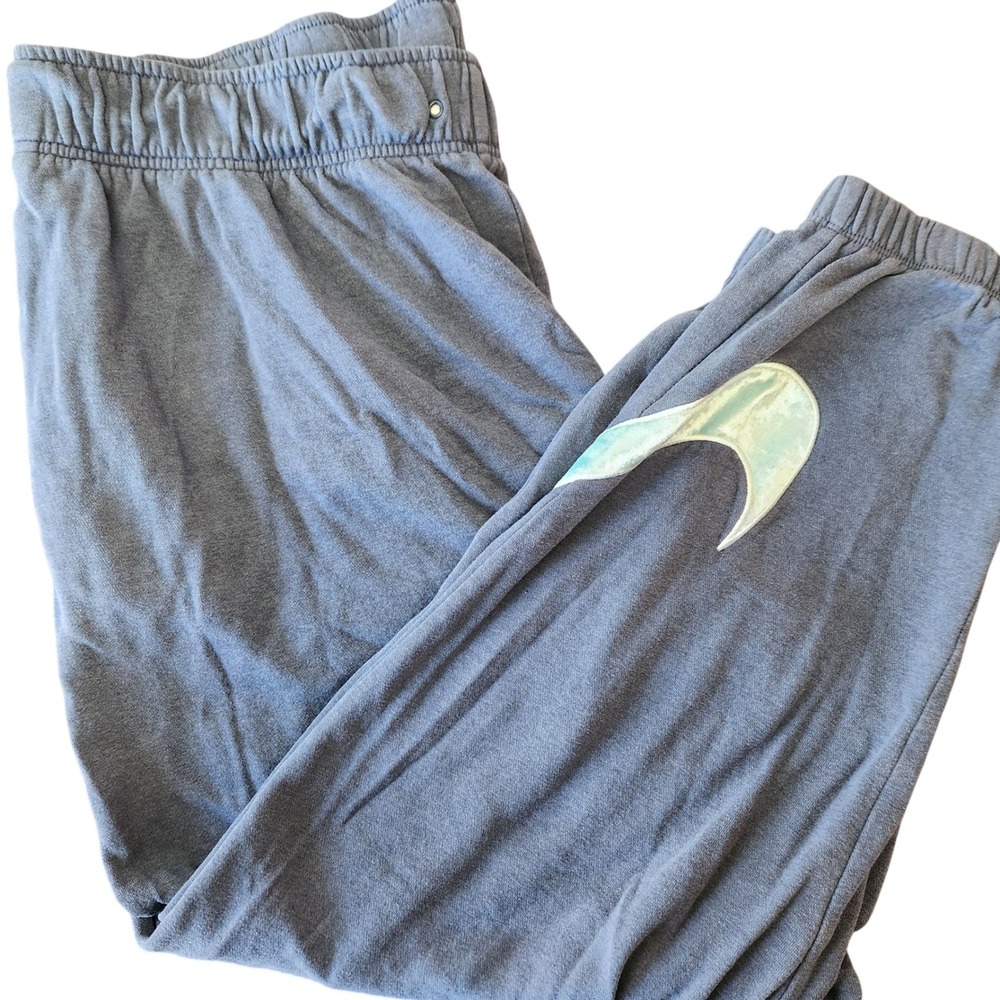 Nike Blue Gray Sweatpant Joggers with velour check mark Plus‎ size 2X